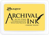 Ranger Archival Stempelkussen - Ink Pad - Chrome Geel