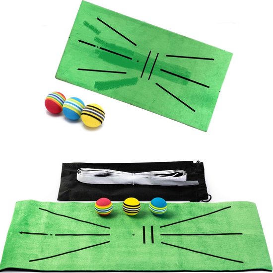 Firsttee Impact Chippingmat 60x30 CM - Oefenmat Golfballen - Golfmat - Golf accessoires - Net - Oefen - Mat - Putting