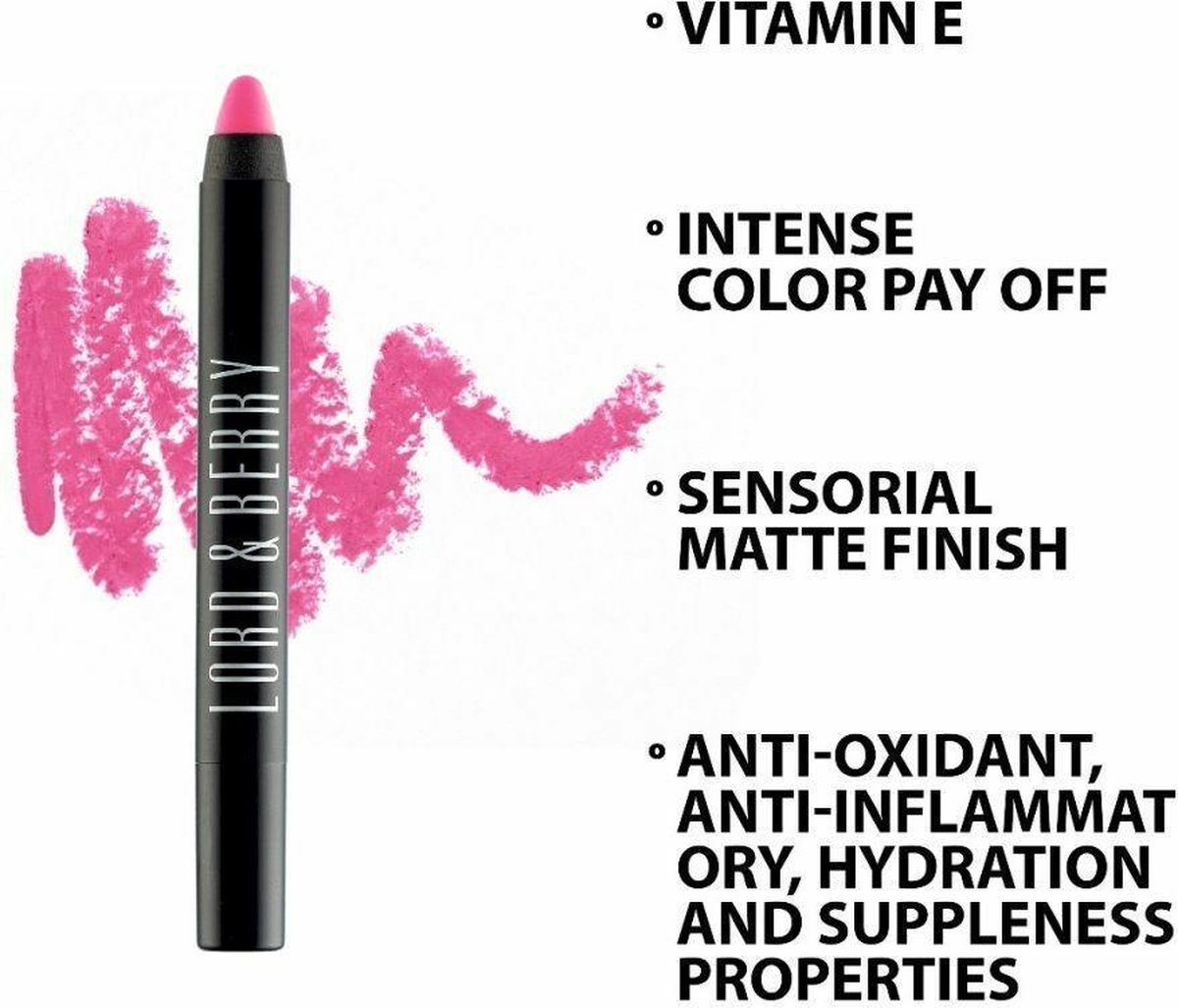Lord & Berry - 20100 Matte Crayon Lipstick - 7813 color magnifique