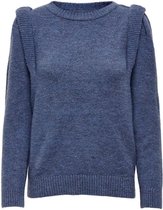 Only Trui Onlsunflower L/s Pullover Knt  Noos 15220029 Infinity/w. Melange Dames Maat - M