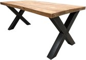 Mango Plaza Industriële Eettafel mangohout 220x100cm