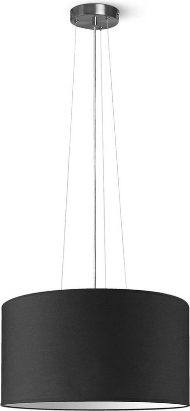 Home Sweet Home hanglamp Bling - verlichtingspendel Hover inclusief lampenkap - lampenkap Ø 50 cm - pendel lengte 100 cm - geschikt voor E27 LED lamp - zwart