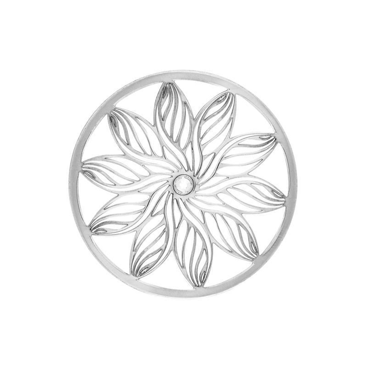 Elegante Gestructureerde Zilveren Bloem Munt van MY iMenso