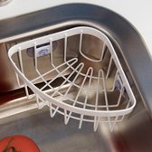 Clever Storage Gootsteen rekje zuignap bevestiging - Wit - Ophangen zonder boren