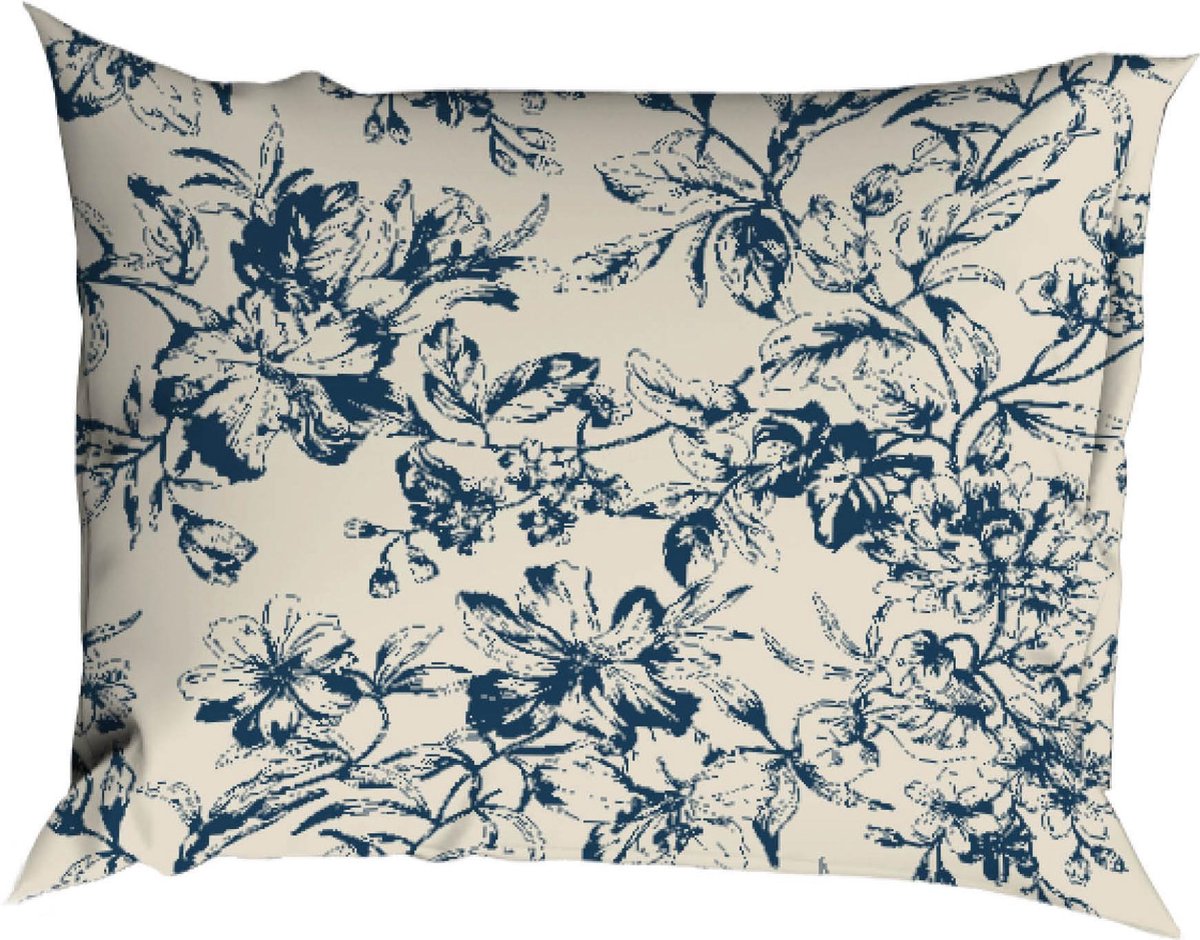 Satin D Or Satin d`or Satijn Dekbedovertrek 240X200/220 Guirlande Marine Bleu