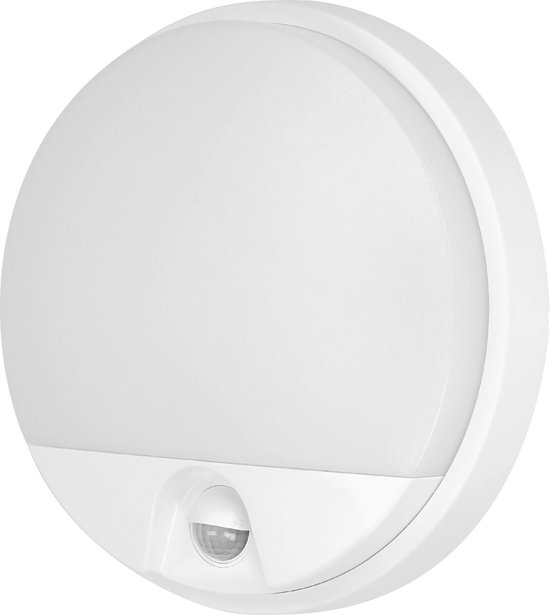 Lampe LED Maclean avec détecteur de mouvement PIR murale intérieur /  extérieur IP65 4000K blanc neutre