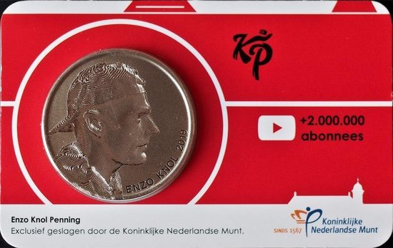De Koninklijke Nederlandse Munt Enzo Knol penning - Coincard - Max