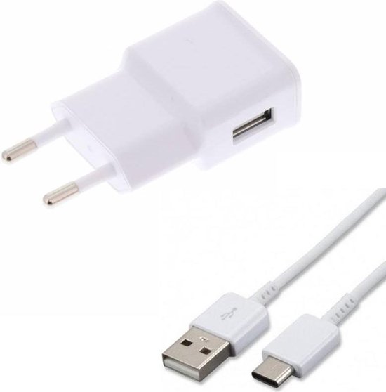 Kalmte wees gegroet Hassy USB stekker – 2A stekker – USB adapter – 1 meter USB C kabel - oplader Oppo  A31 A5 A52... | bol.com
