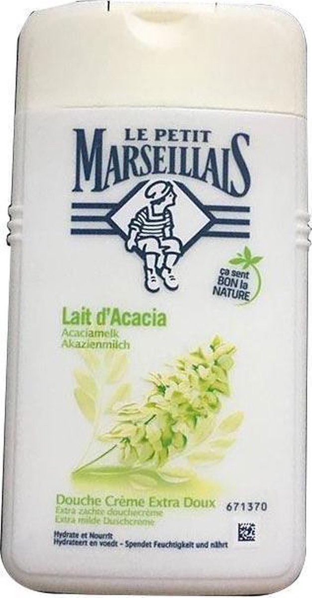 Le Petit Marseillais douchecreme Acaciamelk - 2 x 250 ml - Douchegel - Huidverzorging.
