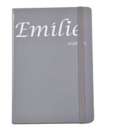 Emilie Scarves Notitieboek (A5)  Grijs - Met lijntjes - Elastiek