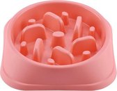 Honden Anti schrok bak – Schrokbak– Interactieve puzzel voor Honden - Roze - 20CM