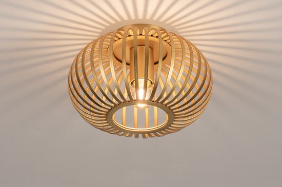 Lumidora Plafondlamp 74494 - E27 - Goud - Messing - IJzer - ⌀ 24 cm |  bol.com
