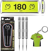 Michael van Gerwen - 90% Tungsten - dartpijlen - TRIPLE PACK - Michael van Gerwen dartpijlen - darts shafts - darts flights - 25 gram