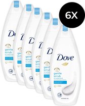 6x Dove Douchegel - Gentle Scrub 250 ml