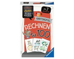 Ravensburger 80660 - Lernen Lachen Selbermachen: Rechnen bis 100, Kinderspiel ab 7 Jahren, Lernspiel für 1-5 Spieler, Kartenspiel