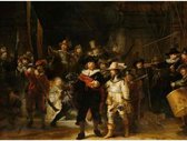 Diamond painting - De Nachtwacht van Rembrandt van Rijn - Oude meesters - Geproduceerd in Nederland - 50 x 70 cm - dibond materiaal - vierkante steentjes - Binnen 2-3 werkdagen in