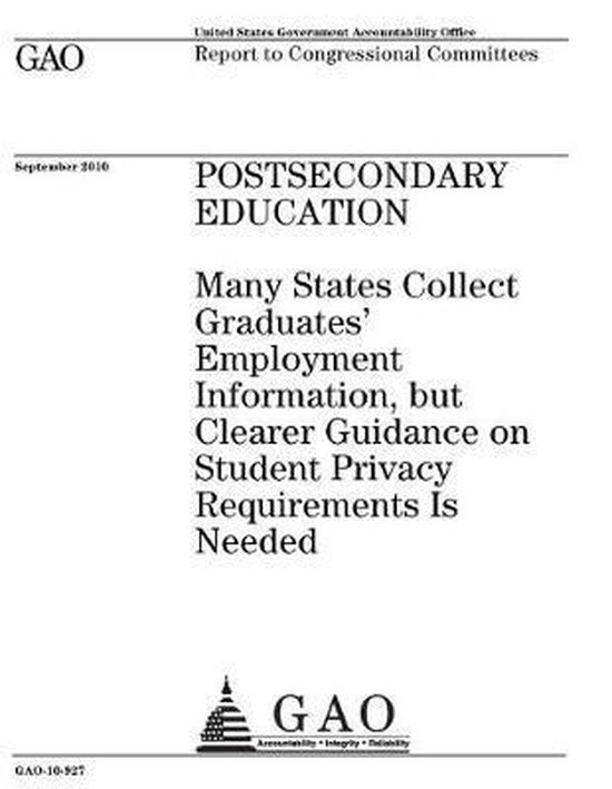 Postsecondary education many states collect graduates employment