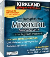 Kirkland Minoxidil 5% Voor mannen 6 x 60ml Flessen Voor 6 maanden