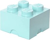 opbergsteen 4 noppen 25 x 18 cm polypropyleen aqua