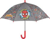 paraplu Spider-man 76 cm jongens grijs/rood