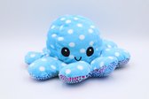 Octopus Mood Knuffel – Omkeerbaar – TikTok Hype 2021 – Verschillende Kleuren – Blij en Boos - Glitter Blauw