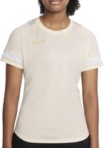 Nike Dri-FIT Academy 21 Shirt  Sportshirt - Maat M  - Vrouwen - wit/geel