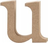 letter u MDF 8,5 cm