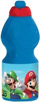 drinkfles Super Mario Bros junior 400 ml blauw