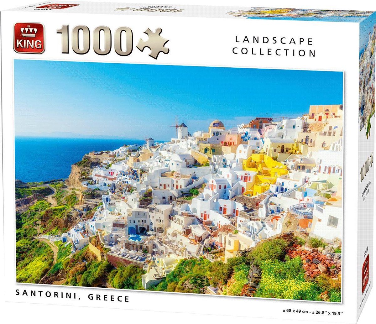 Puzzle King Collection Paysage Santorin - Grèce 1000 pièces | bol