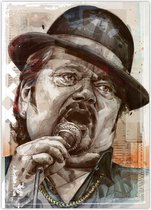 Passionforart.eu Poster - André Hazes Senior Canvasdoek - 70 X 50 Cm - Multicolor