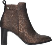 Notre-V 4838 Enkellaarsjes - Enkelboots met rits - Dames - Brons - Maat 40