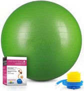 Sens Design Zitbal Fitnessbal Yogabal Gymbal - 75 cm - groen incl. pomp