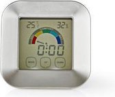 Nedis Keukenthermometer | Wit / Zilver | Kunststof | Digitaal scherm | 85 mm | 24 mm | 85 mm