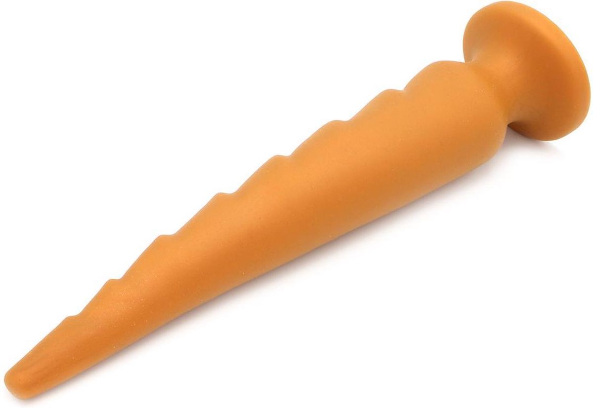 Goedkoopste Gold Play - Soft Liquid Siliconen Anaal Dildo Rex - Goud