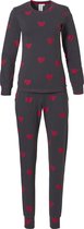 Rebelle Hearts Vrouwen Pyjamaset - Red - Maat 34