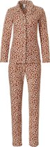 Rebelle Wildlife doorknoop Vrouwen Pyjamaset - Dark Orange - Maat 46