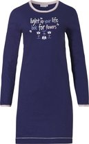 Pastunette Light Life Vrouwen Nachthemd - Dark Blue - Maat 48