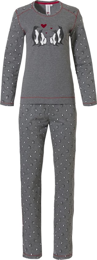 Rebelle for Girls Pinguin Meisjes Pyjamaset - dark grey