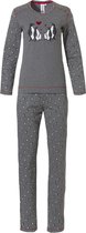 Rebelle for Girls Pinguin Meisjes Pyjamaset - dark grey - Maat 104