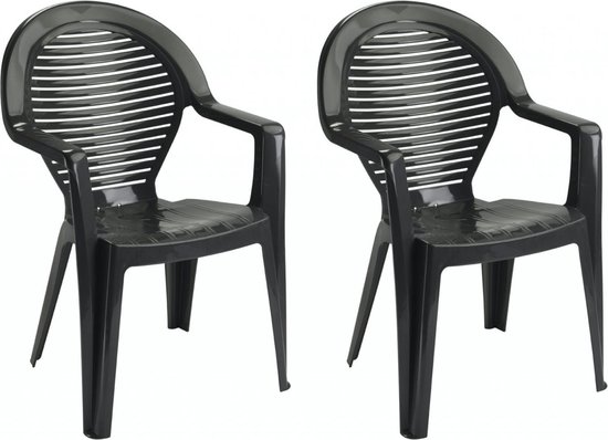 Chaises de jardin - 2 Pièces - Chaises de balcon - Chaises de terrasse -  Confortables