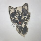 Animal Art Neutrale Kattenkop Deluxe