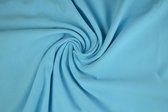 French terry stof - Aqua blauw - 10 meter