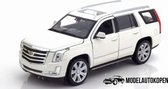 2017 Cadillac Escalade (Wit) (22cm) 1/24 Welly  - Modelauto - Schaalmodel - Model auto - Miniatuurauto - Miniatuur autos