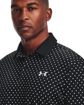 Under Armour Performance Printed Polo-Black / Halo Grey / Halo Grey -Maat L