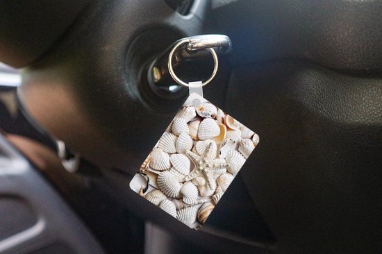 Sleutelhanger - Schelpen - Zeester - Strand - Uitdeelcadeautjes - Plastic