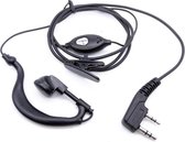 PTT en Mic Cover In-ear Headset voor Baofeng Walkietalkie UV-5R/888S/UV-82 etc