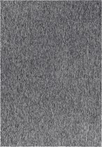 Modern laagpolig vloerkleed Nizza - grijs - 160x230 cm