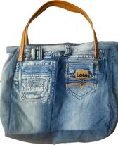 Handgemaakte jeanstas spijkertas denimtas Lois