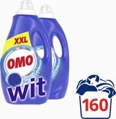 Omo Wit XXL Vloeibaar Wasmiddel - 2 x 80 wasbeurten - Voordeelverpakking