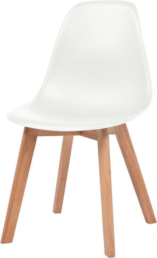 Chaise ergonomique Nordik - Blanche - Set de 4 pieces - Design